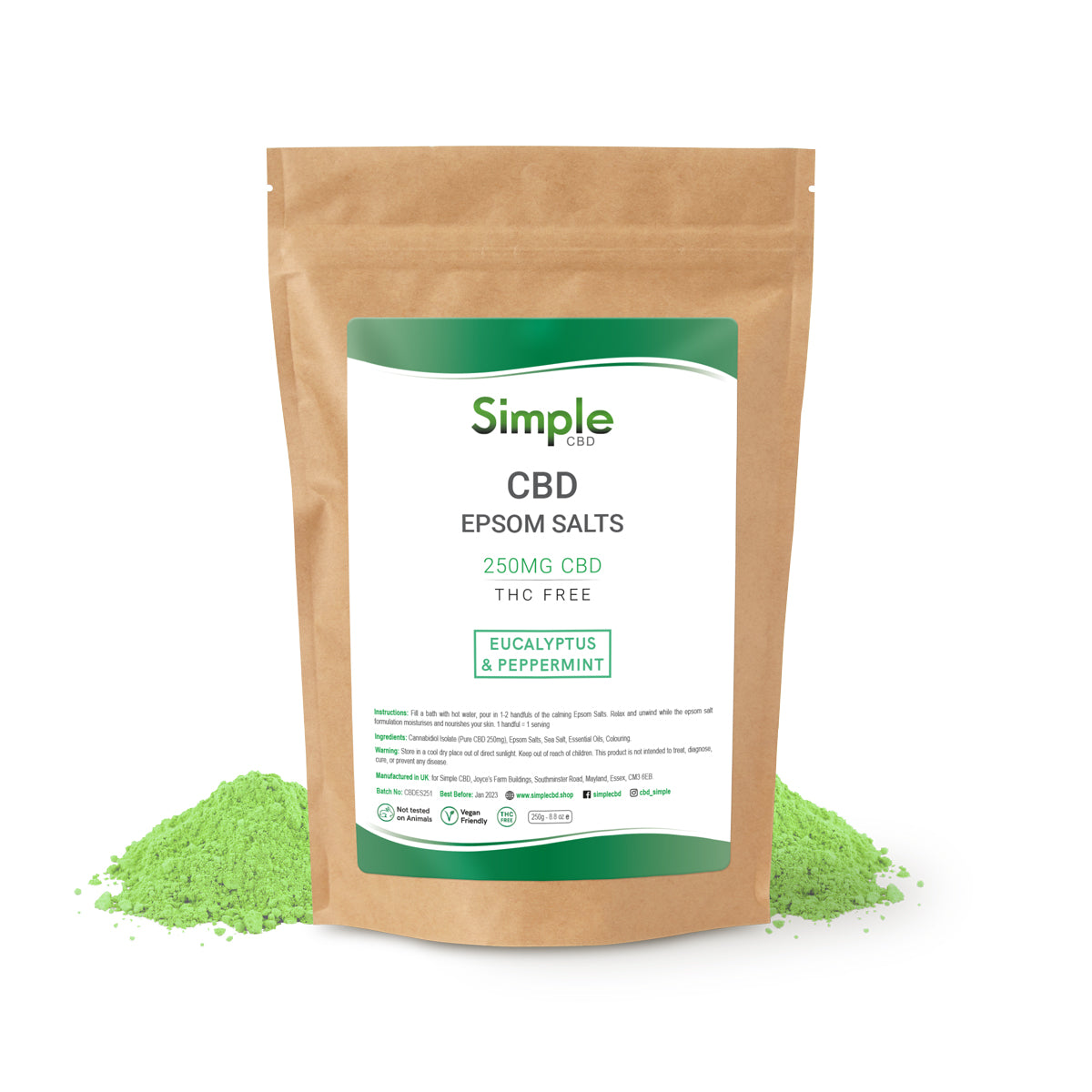 Eucalyptus & Peppermint CBD Epsom Salts